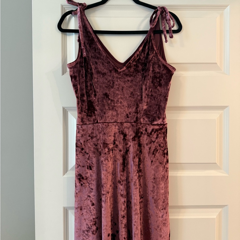 Pink Velvet Dress